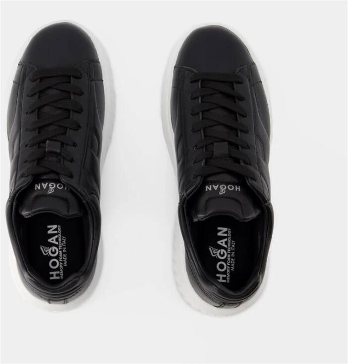 Hogan Allacciato Sneakers in Noir Nero Zwart Dames