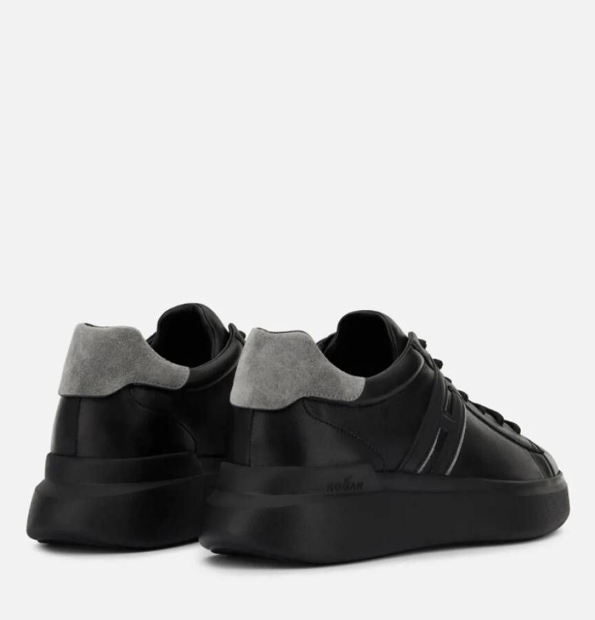 Hogan Leren Sneakers Zwart Heren