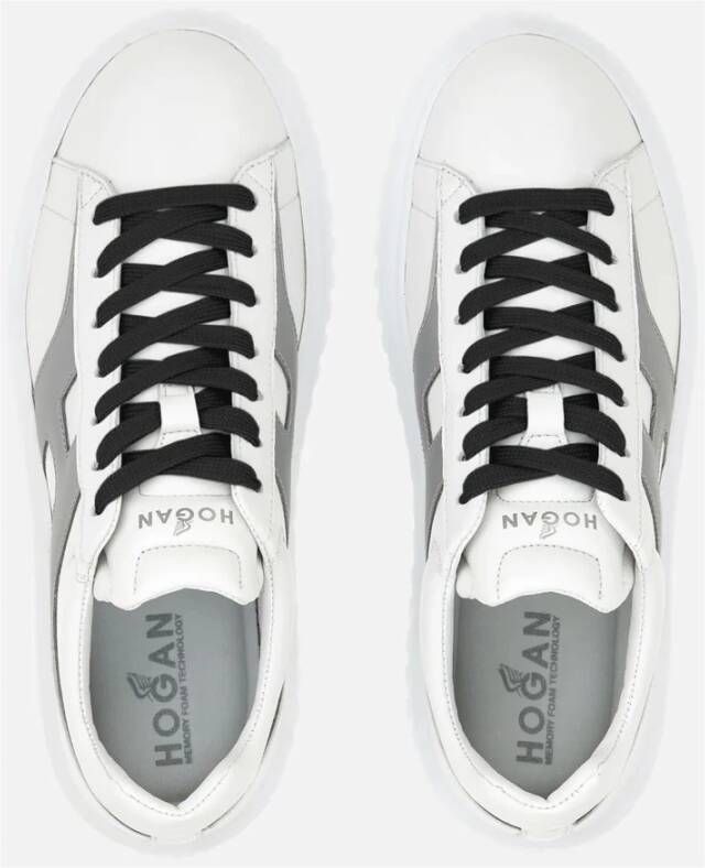 Hogan Sportieve en veelzijdige H-Stripes Sneakers White Dames