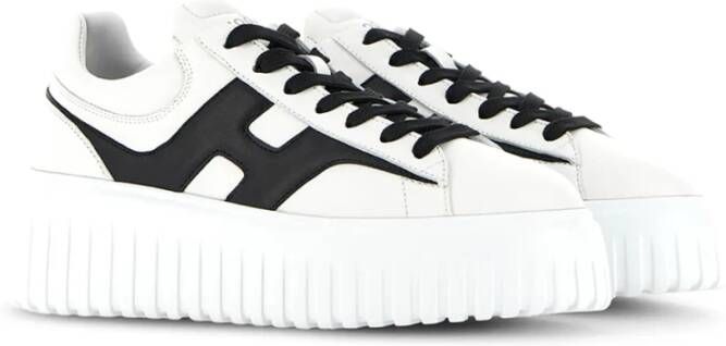 Hogan Sportieve en veelzijdige H-Stripes sneakers White Dames