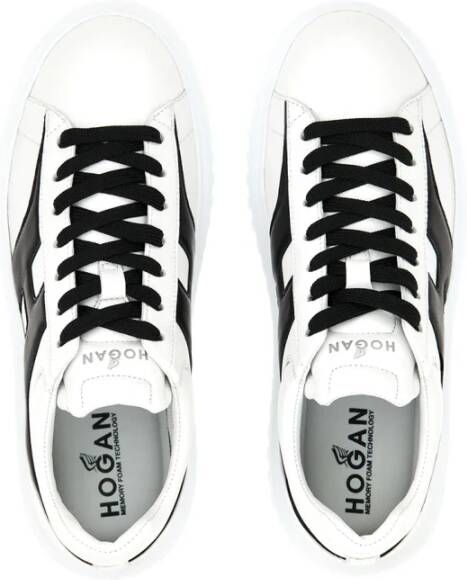 Hogan Sportieve en veelzijdige H-Stripes sneakers White Dames