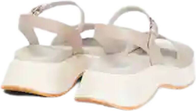 Hogan Sportieve Plateau Sandalen Zenzero Ss23 Beige Dames