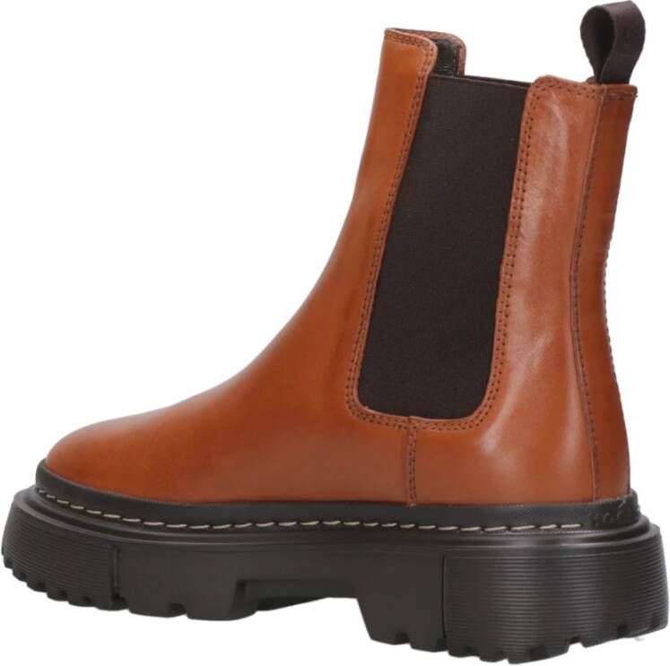 Hogan Stedelijke Chelsea Boot Bruin Leer Brown Dames