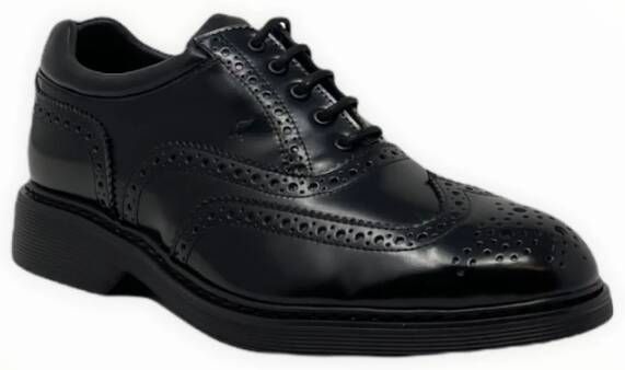 Hogan Stijlvolle Derby Veterschoenen Black Heren