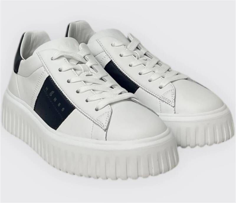 Hogan Stijlvolle Gestreepte Sneakers voor Mannen White Heren