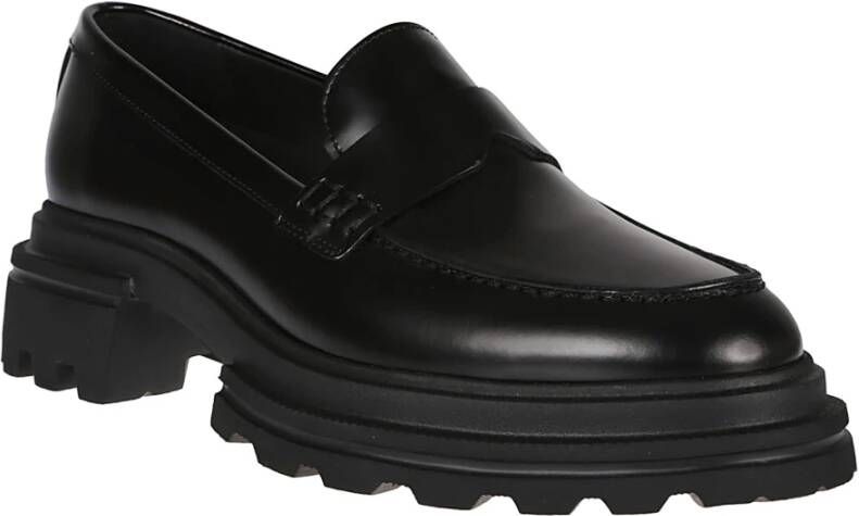 Hogan Stijlvolle Loafers voor Mannen Black Dames