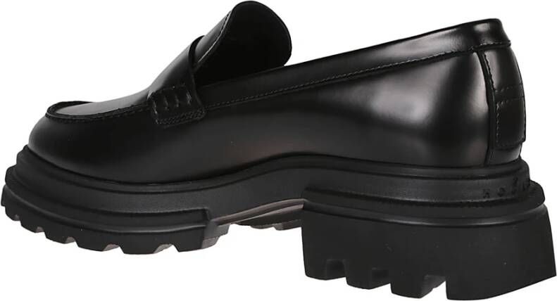 Hogan Stijlvolle Loafers voor Mannen Black Dames