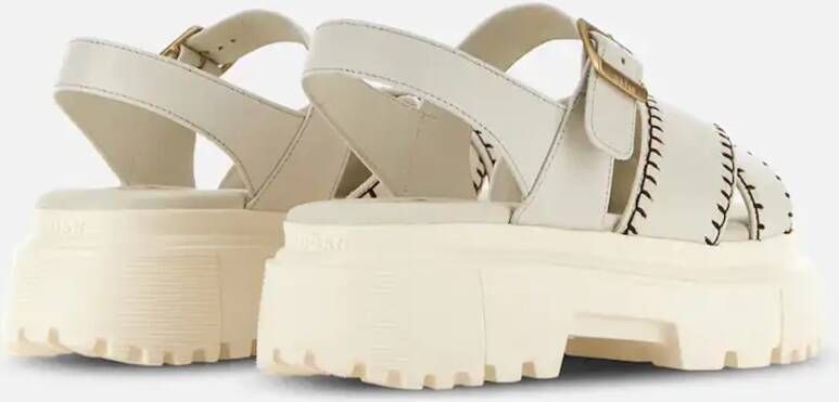 Hogan Stijlvolle Sandalen voor Vrouwen White Dames