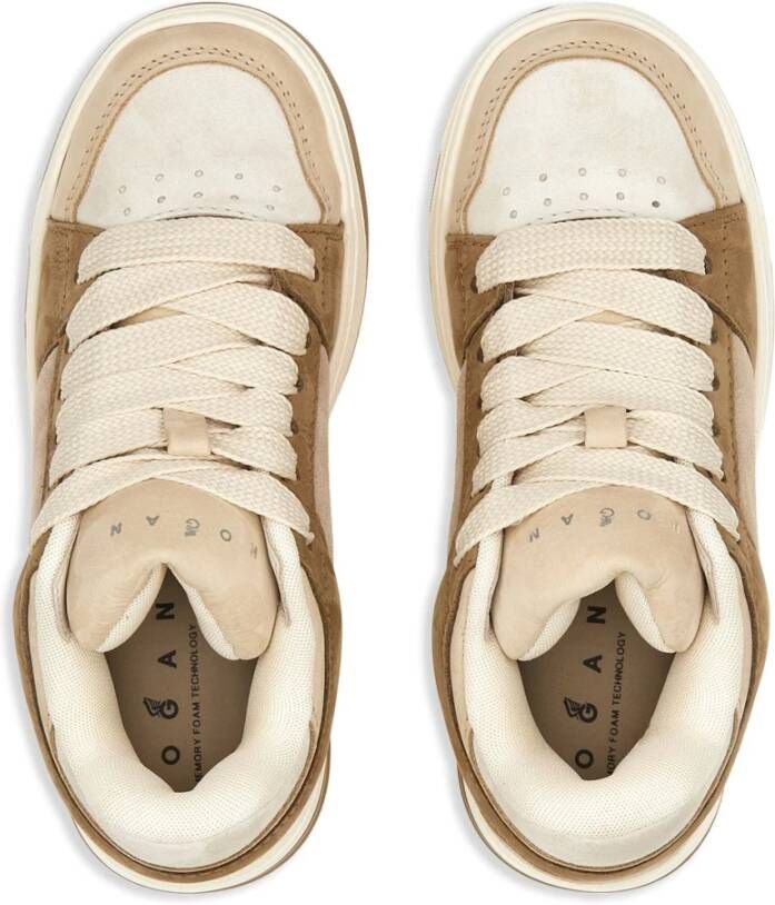 Hogan Stijlvolle Sneakers voor Mannen en Vrouwen Beige Dames