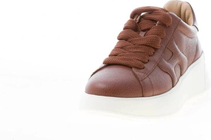 Hogan Stijlvolle Sneakers voor Mannen en Vrouwen Brown Dames