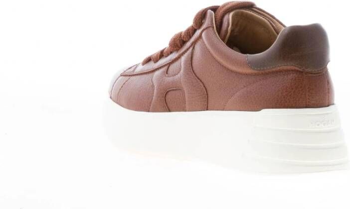 Hogan Stijlvolle Sneakers voor Mannen en Vrouwen Brown Dames