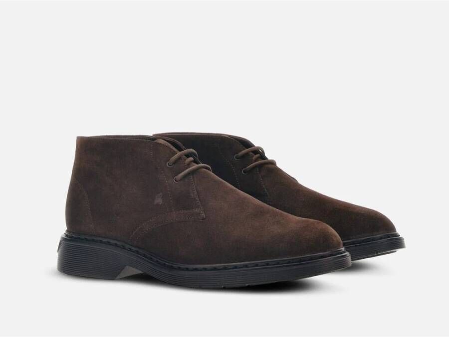 Hogan Stijlvolle Sneakers voor Mannen en Vrouwen Brown Heren