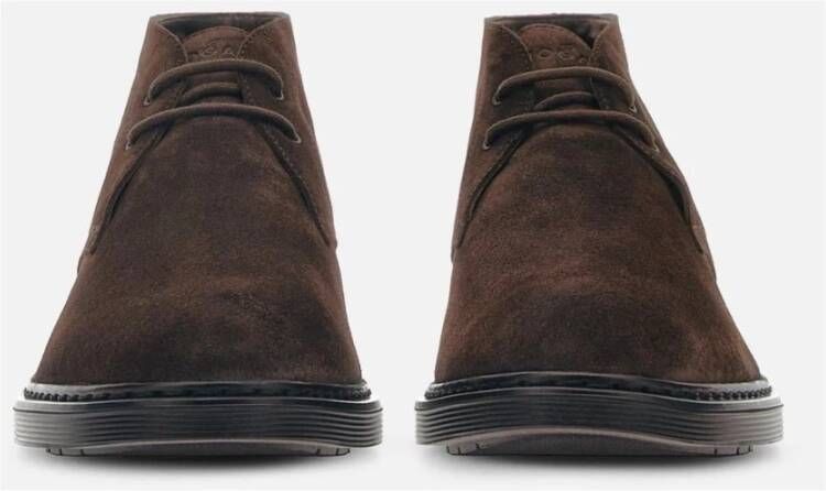 Hogan Stijlvolle Sneakers voor Mannen en Vrouwen Brown Heren