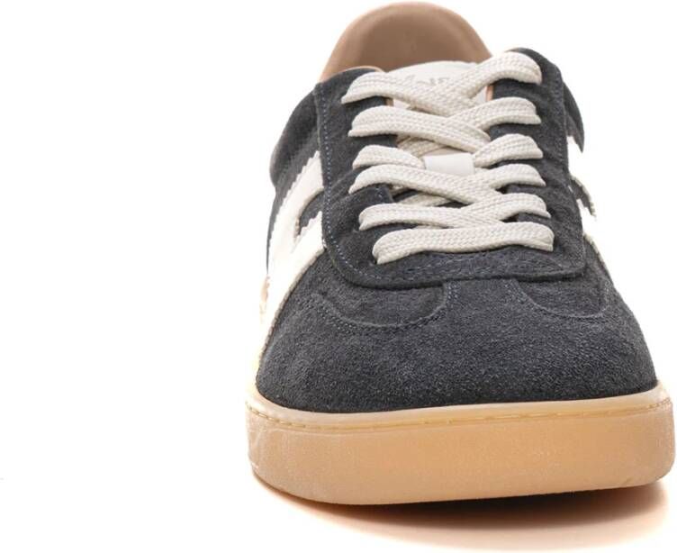 Hogan Stijlvolle suède sneaker met geheugenschuim Gray Heren