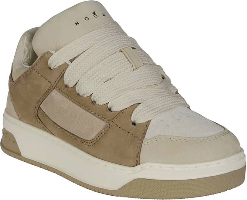 Hogan Stijlvolle Veterschoenen Beige Dames