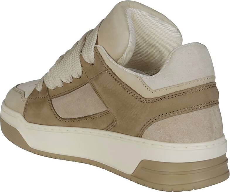 Hogan Stijlvolle Veterschoenen Beige Dames