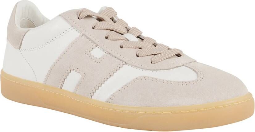 Hogan Stijlvolle Veterschoenen Beige Dames