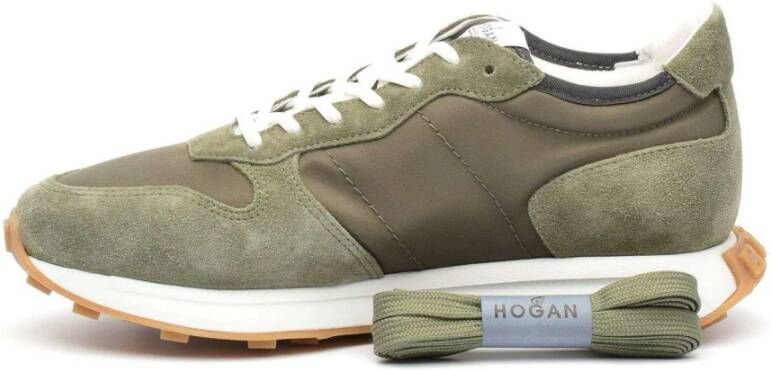 Hogan Stijlvolle Veterschoenen Green Heren