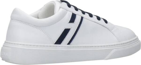 Hogan Stijlvolle witte leren sneakers White Dames