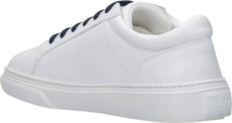 Hogan Stijlvolle witte leren sneakers White Dames