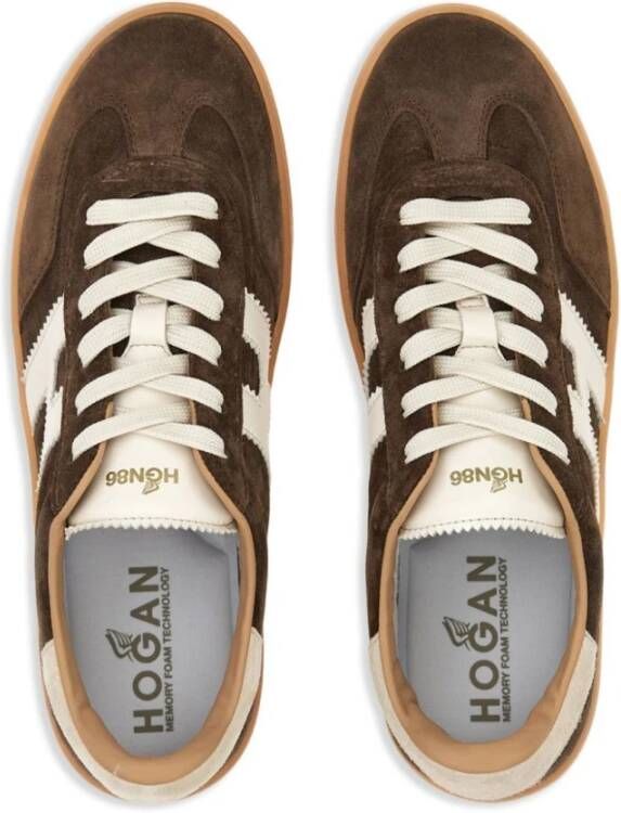 Hogan Stoere Sneakers voor Mannen Brown Heren