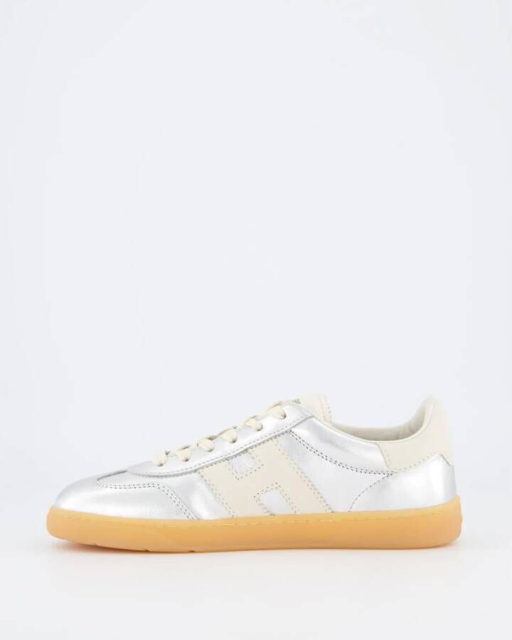 HOGAN Lage Sneakers Dames Cool Allacciato Maat: 42 Materiaal: Leer Kleur: Zilver - Foto 15