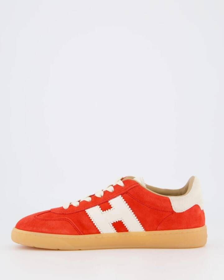 Hogan Stoere Veterschoenen Red Dames