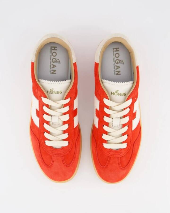 Hogan Stoere Veterschoenen Red Dames