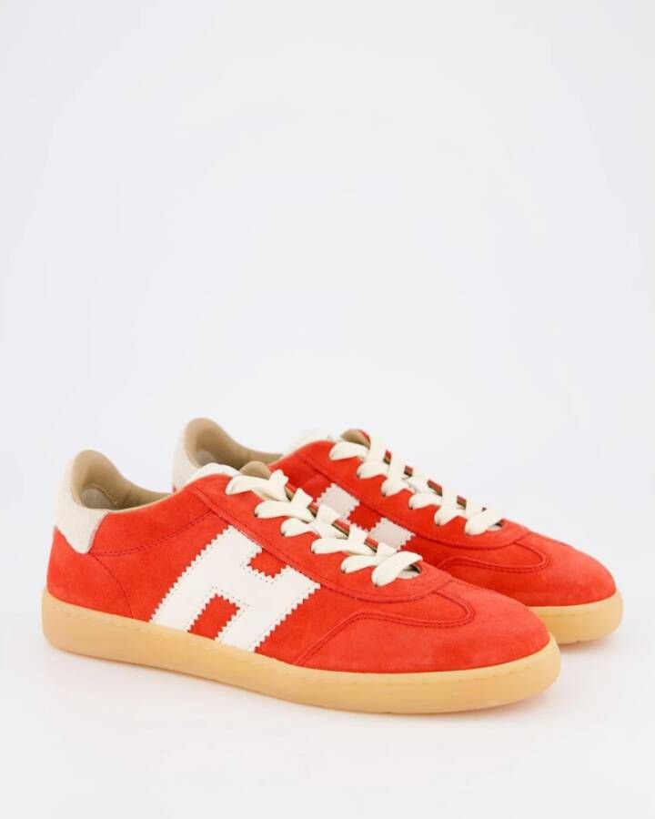 Hogan Stoere Veterschoenen Red Dames