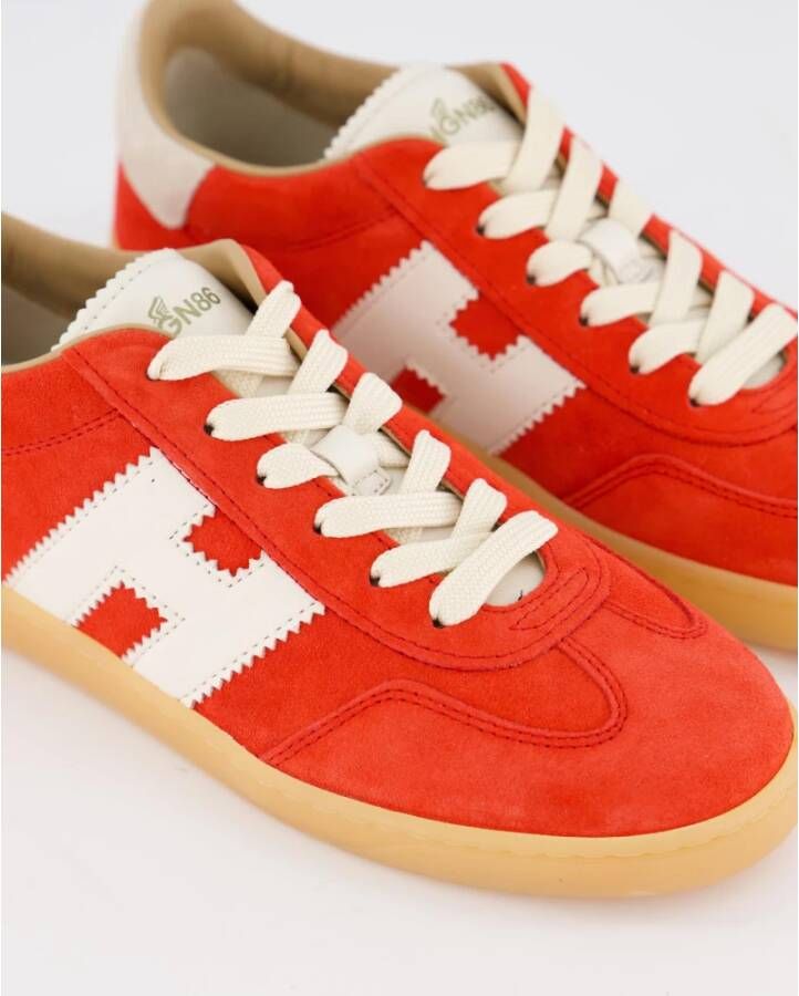 Hogan Stoere Veterschoenen Red Dames