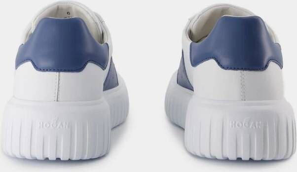 Hogan Strepen Leren Sneakers Wit White Heren