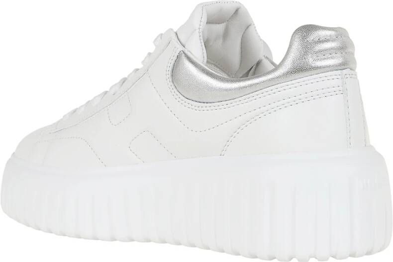 Hogan Strepen Nappa Leren Sneakers White Dames