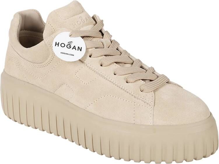 Hogan Strepen Sneakers Beige Dames