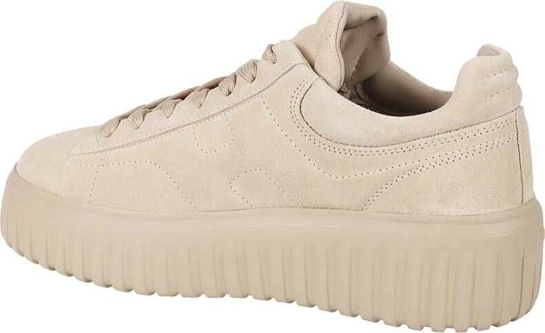 Hogan Strepen Sneakers Beige Dames