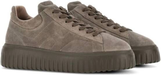 Hogan Strepen Sneakers Brown Heren