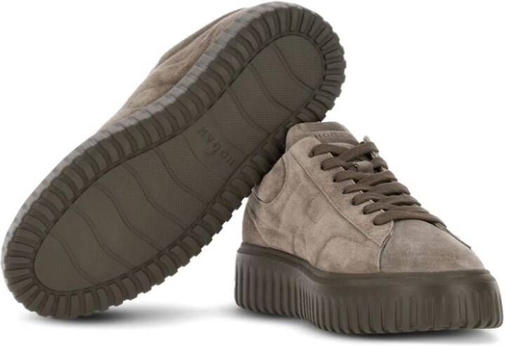 Hogan Strepen Sneakers Brown Heren