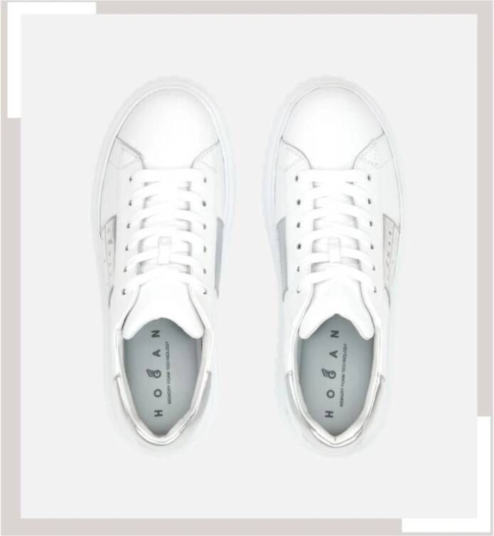 Hogan Strepen Sneakers met Memory Foam Binnenzool White Dames