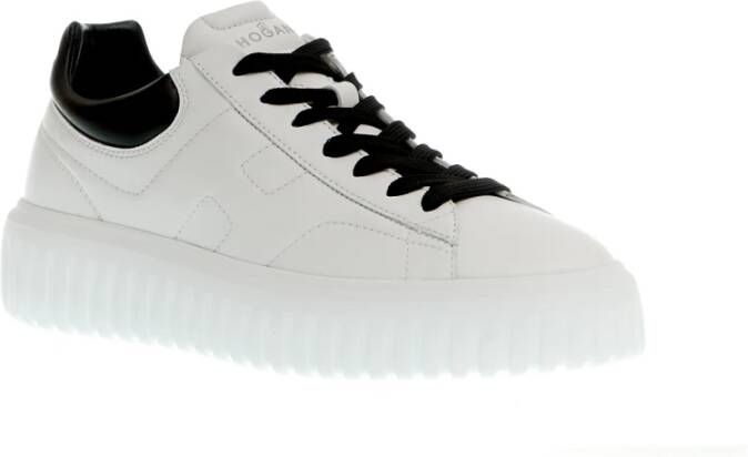 Hogan Strepen Zwart en Wit Sneakers White Heren