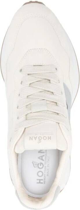 Hogan Studded Lace-Up Sneakers Beige Dames