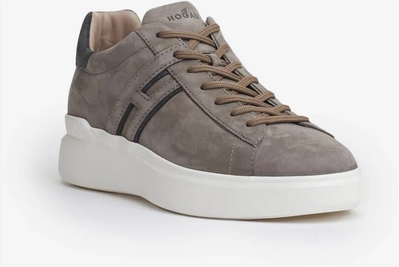 Hogan Suede Clay Sneakers Beige Heren