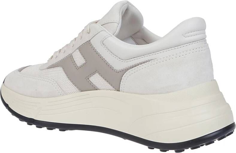 Hogan Suède en Technische Stof Sneakers White Dames