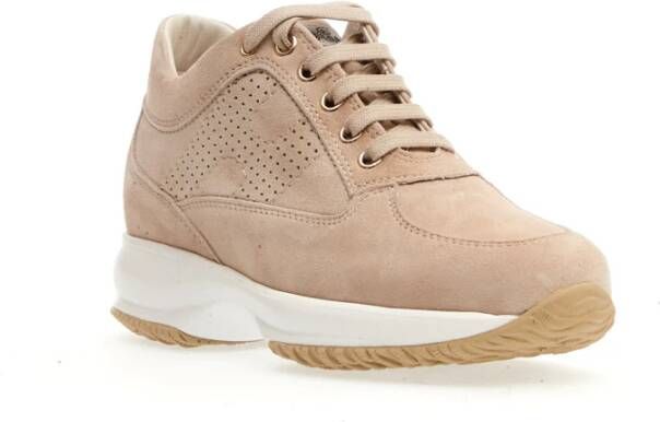 Hogan Suède Interactive Sand Sneakers Beige Dames