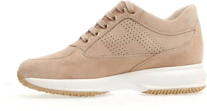 Hogan Suède Interactive Sand Sneakers Beige Dames