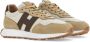 Hogan Suede Panel Lace-Up Sneakers Brown Heren - Thumbnail 4