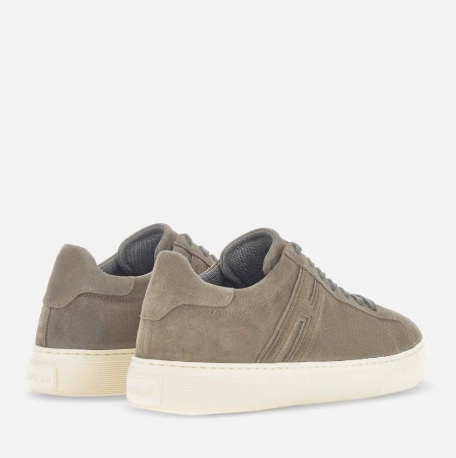 Hogan Suède Sneakers met Verwijderbare Fussbett Beige Heren