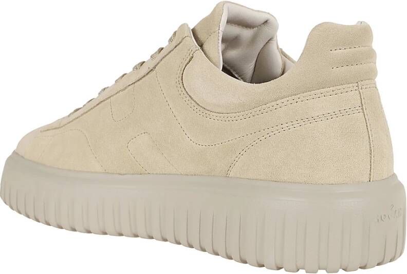 Hogan Suede Sneakers Nude & Neutrals Beige Heren