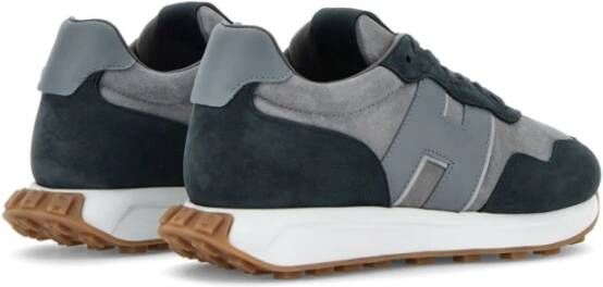 Hogan Suède Veterschoenen Grijs Gray Heren