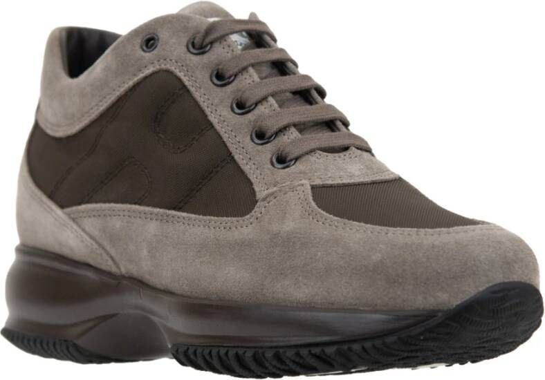 Hogan Suède Veterschoenen voor Dames Brown Dames