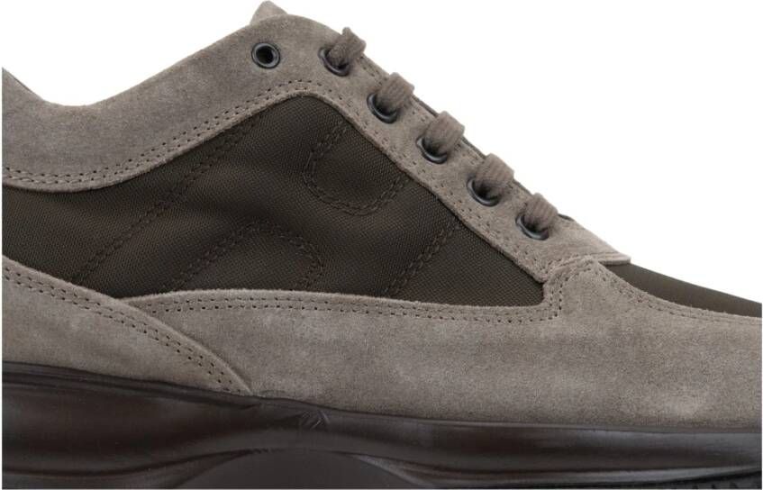 Hogan Suède Veterschoenen voor Dames Brown Dames