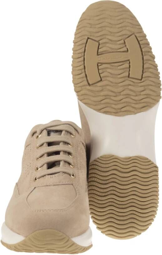 Hogan Tijdloze iconische sneakers Beige Dames